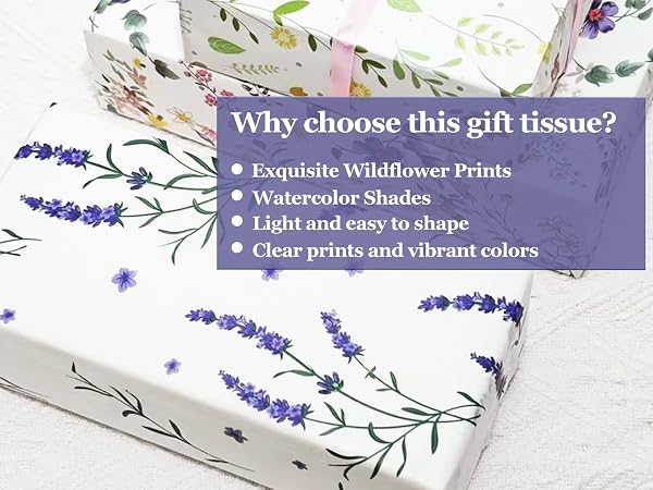 lavender tissue paper
