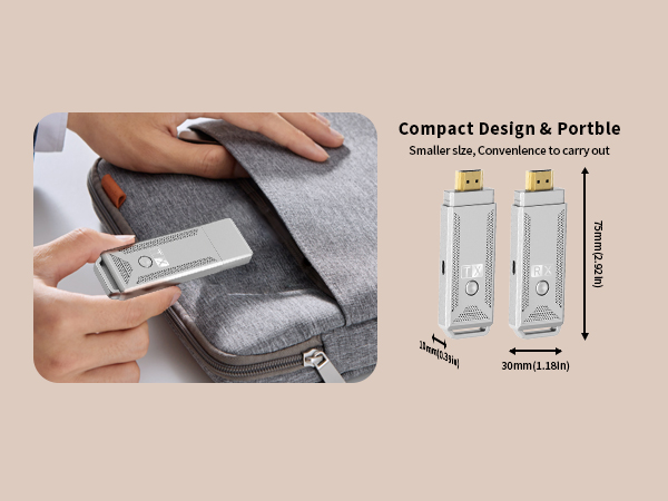 wireless hdmi transmitter and receiver size