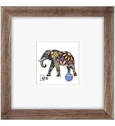 8x8 Soild Wood Picture Frame with High Definition Glass Display Pictures 4x4 with Mat or 8x8 With...