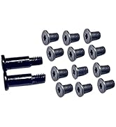 GinTai 12pcs Bottom Cover &amp; 2pcs Nameplate Screws Replacement for Dell XPS 13 9343 9350 9360 15 9...