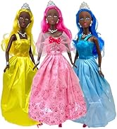 Princess Doll Set for Girls, 3 Little Dolls for Dollhouse Fairy Tale | 11.5” Princess Dolls for 3...