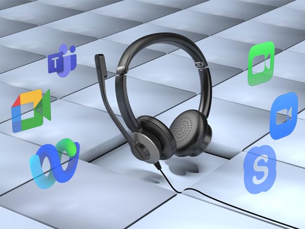 call center headset with microphone noise cancelling