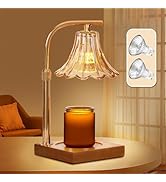 Candle Warmer Lamp, Candle Lamp with Timer 2/4/8h Adjustable Height Dimmable Birthday Bedroom Liv...