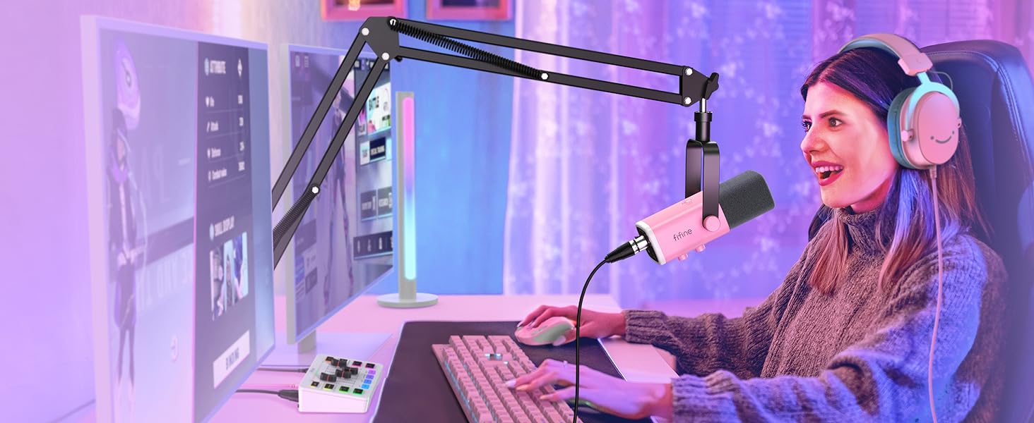 gaming microphone led