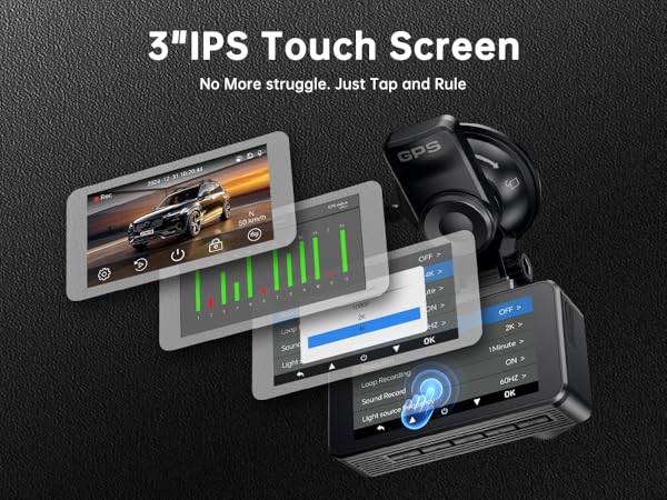 dash cam Touch Screen