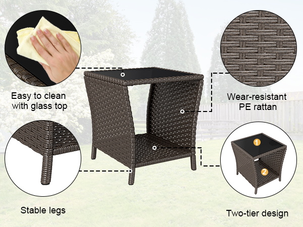 outdoor side table
