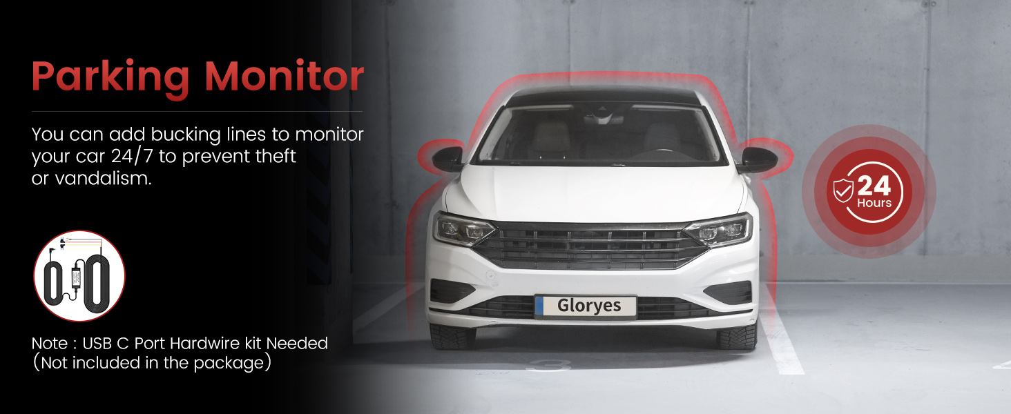 3 Channel Dash Cam Front and Rear Inside