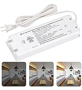HitLights 60W LED Dimmable Driver, 110-277V AC - 12V 5A DC Electric LED Transformer, Compatible w...