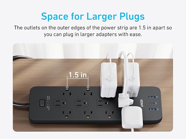 Space For Larger Plugs