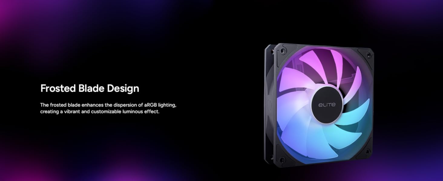 Elite Liquid Frosted Blade Design Black