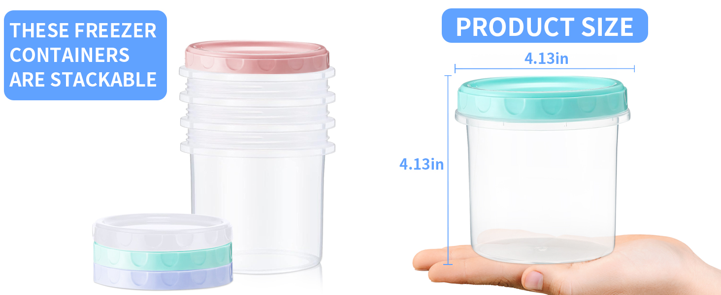 freezer storage containers with lids