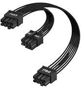 YANBORONSN CPU Cable for Cor/sair PSUs,60CM CPU 8Pin to 8Pin PSUs to 20CM 8 Pin (4+4) CPU Power C...