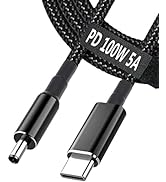 USB C to 4.5mm Laptop Charging Cable Adapter Male Type C to DC 4.5 x 3.0mm Converter Braided 6.5f...