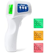 Berrcom Digital Non Contact Infrared Forehead Thermometer Contactless Thermometer 3 in 1 for Kids...