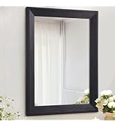 AAZZKANG Wall Mirror Black Rectangle Mirrors for Wall with Wood Framed Decorative for Bedroom Bat...
