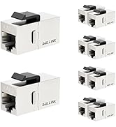 iwillink 10Gbps CAT7 Coupler RJ45 Keystone Shielded Coupler 10-Pack, Ethernet Coupler, Female to ...