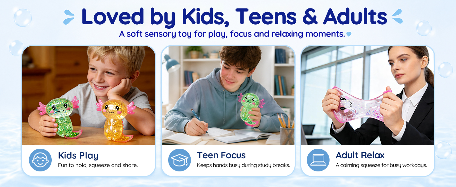 Stress-relieving toys suitable for people of all ages