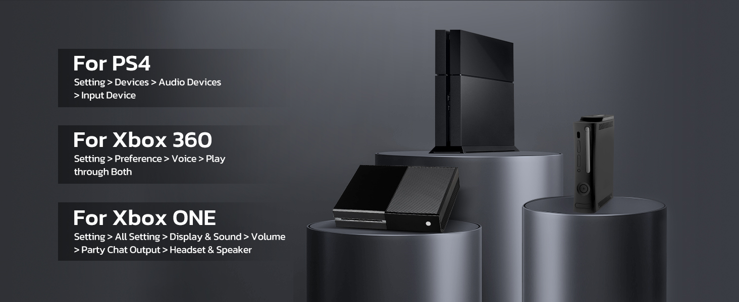 Please set up the microphone device in the console/game settings before use