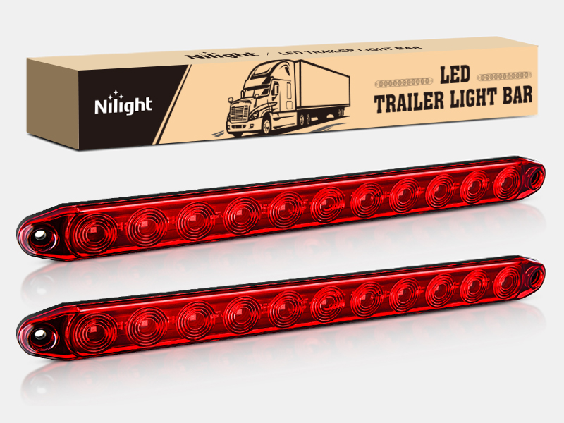 16Inch 11 LED Red Trailer Light Bar for Park Stop Turn signals Tail Brake Light