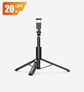 ULANZI SK27 61" Phone Tripod Selfie Stick with Remote &amp; Cold Shoe Mount | 8-Section Extendable Wi...
