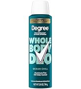 Degree Men Whole Body Deodorant Spray Ocean Chill Scent, Aluminum Free 72H Odor Protection 2.9 oz