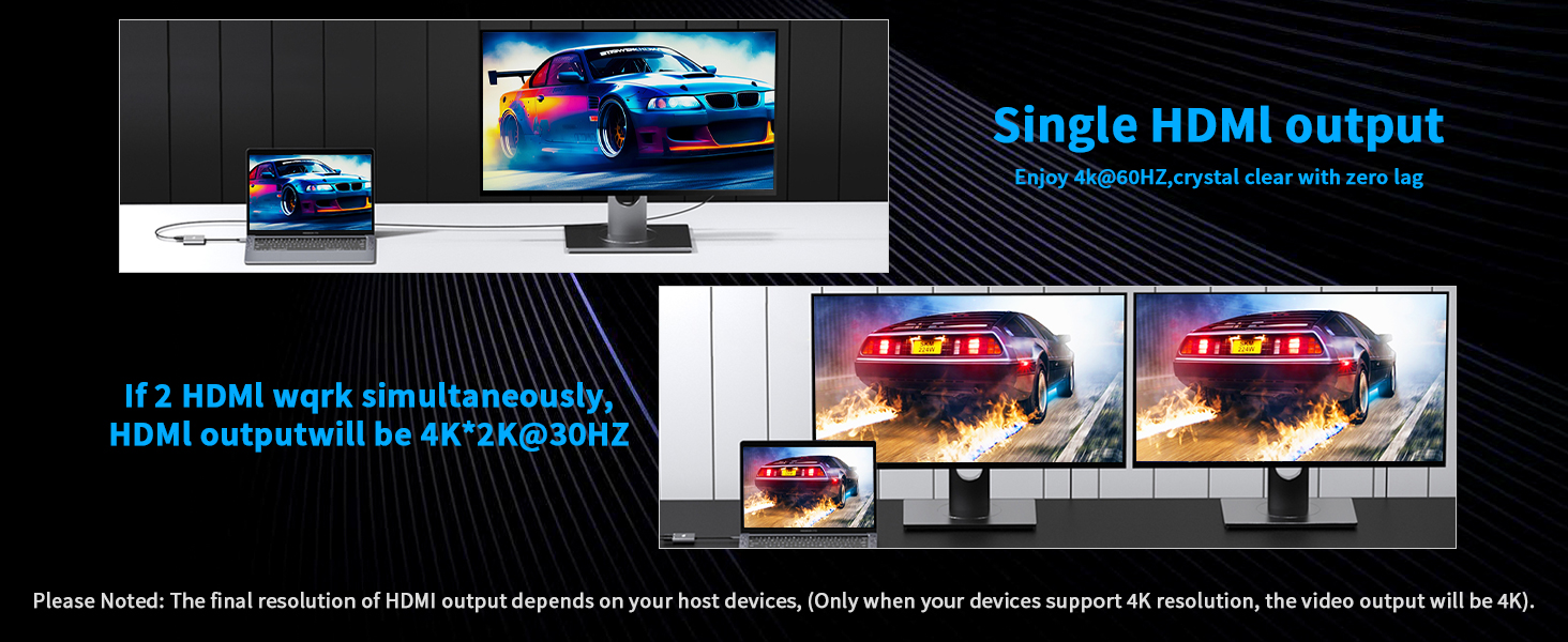 usb c to dual hdmi adapter