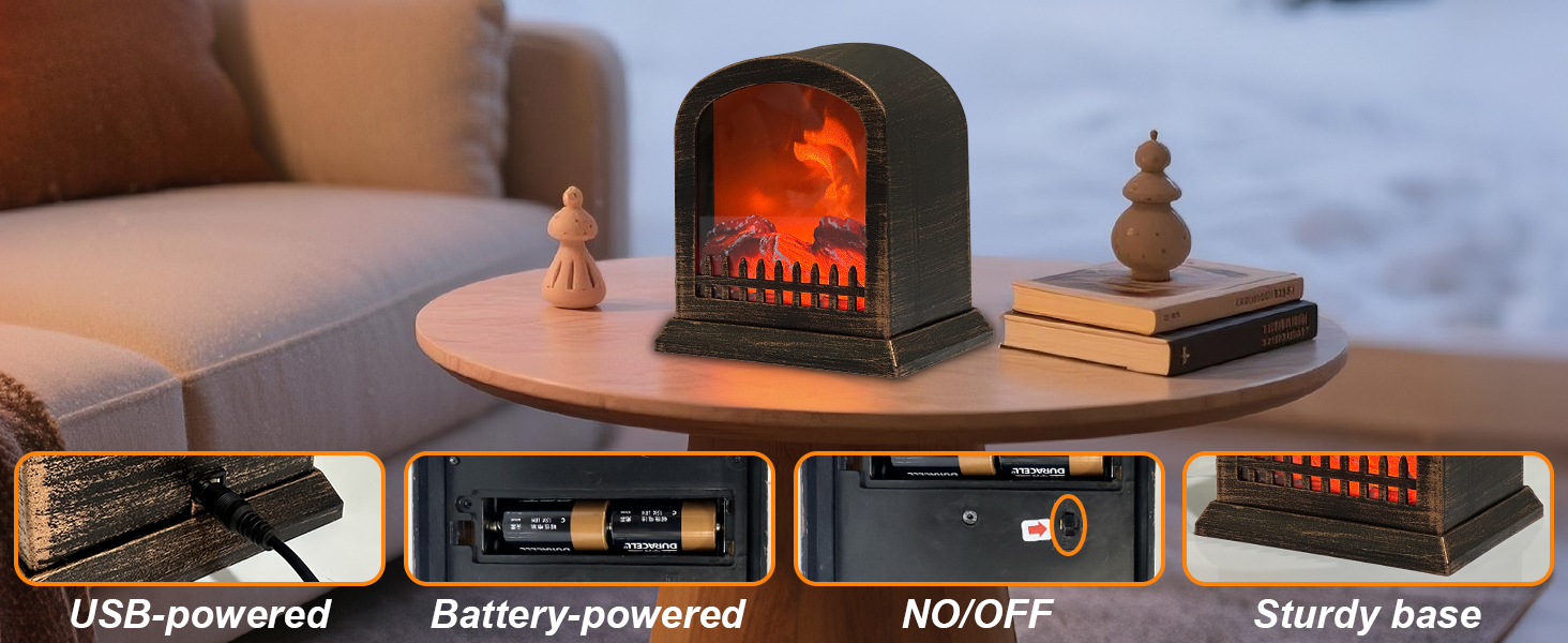 desktop fireplace