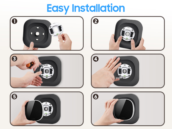 Wall Plate 2025 ecobee Smart Thermostat Essential Practical Trim Plate Bracket Cover Mount Holder