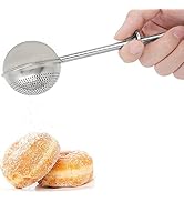 HULISEN Flour Duster for Baking, One-Handed Operation, 304 Stainless Steel Powdered Sugar Shaker ...