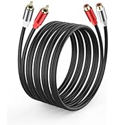 JSADZKJ 2 RCA Extension Cable Dual RCA Male to Female Audio Stereo Subwoofer Cable 2 RCA Stereo A...