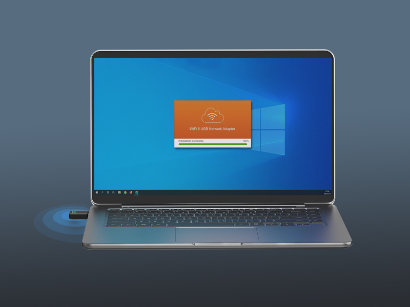Initial Setup Step 2 Run the Preloaded Driver in this USB WiFi 6 Adapter and Install It
