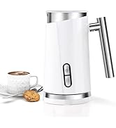 seydere Milk Frother and Steamer, Non-Slip Stylish Design, Hot &amp; Cold Milk Steamer with Temperatu...