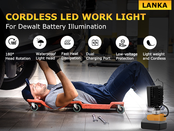Cordless work light