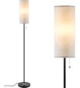 Coucrek Floor Lamp for Living Room, 3 Color Temperature Modern Standing Lamps, Minimalist Pole La...
