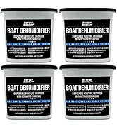 Moisture Absorber and Boat Dehumidifier, Charcoal Odor Remover for Damp Smell and Humidity, Unsce...