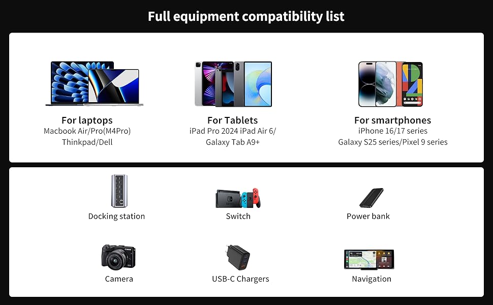 with MacBook M4 series, iPhone17, 16, iPad Pro