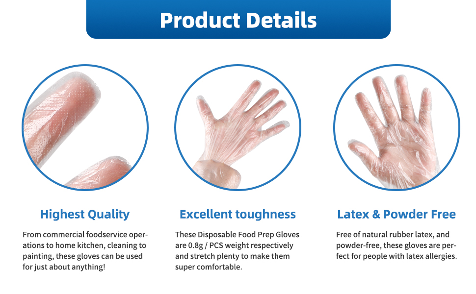 Disposable Food Prep Gloves
