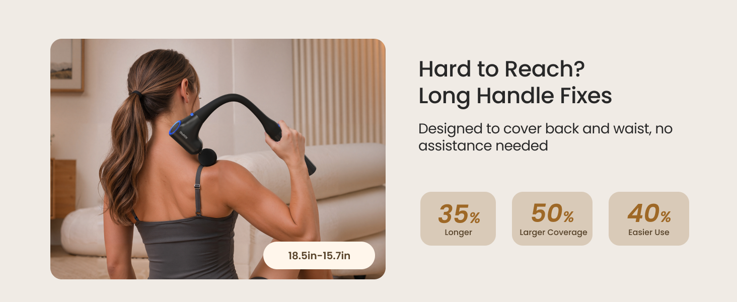 massage gun long handle