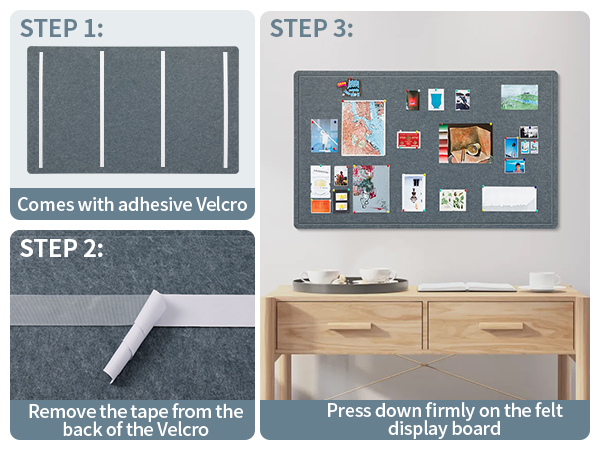Felt Board for wall Foldable Photo Felt Board