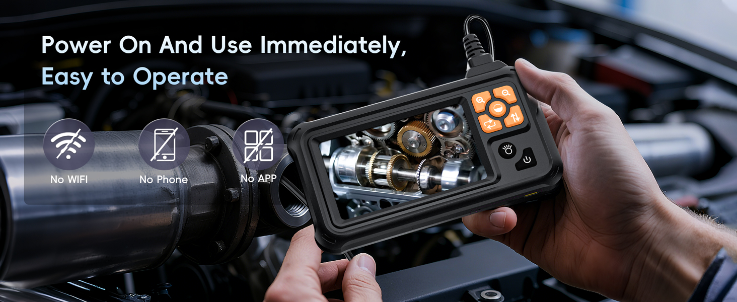 borescope camera with light