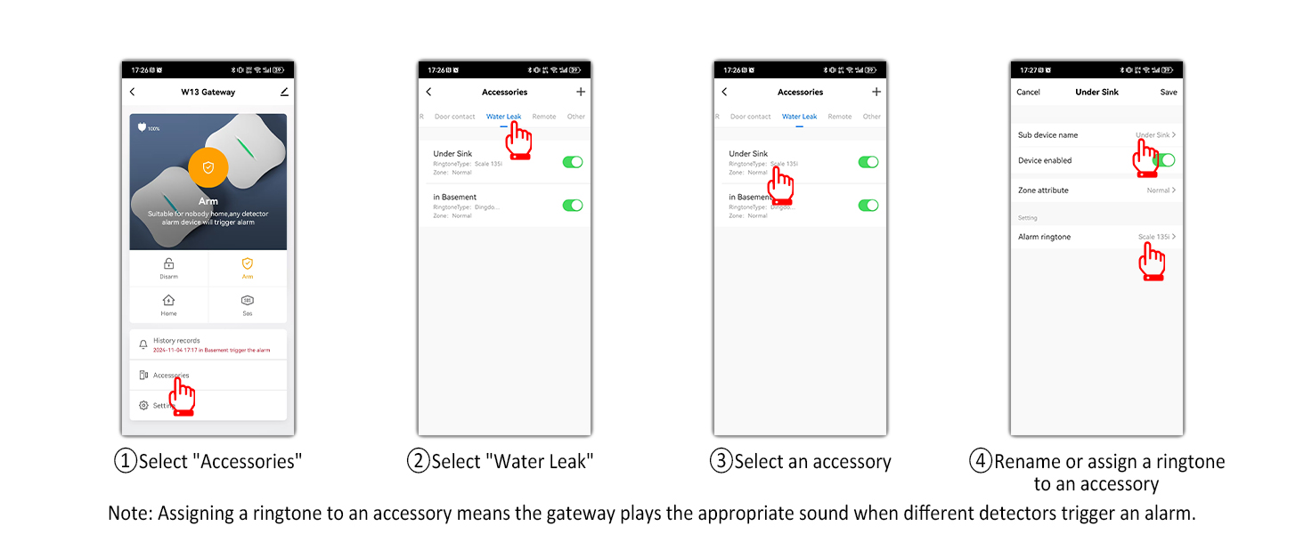 Personalize device names and ringtones for easy identification and tailored alerts.