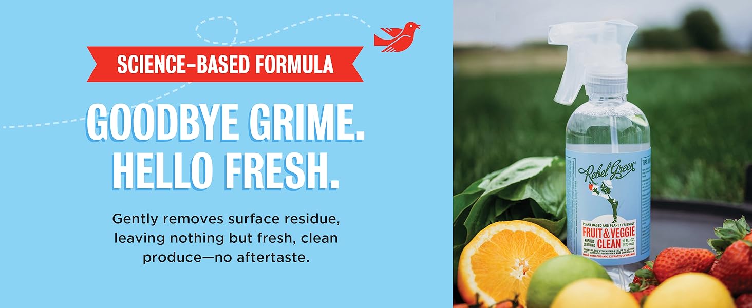 natural produce wash plant based fruit cleaner vegetable spray for kitchen and meal prep