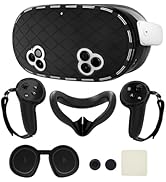 8-in-1 Silicone Cover Set for Meta Quest 3s Accessories, Juylay VR Protective Cover Accessories f...