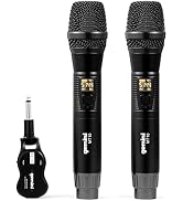 Gemini Sound GMU-M200 Pro Plug &amp; Play Wireless Rechargeable UHF Handheld Microphone with Cordless...