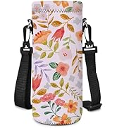 AUPET Water Bottle Bag Carrier,24oz/32oz Insulated Neoprene bottle Sling Holder Case Pouch Cover ...