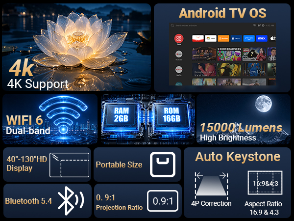 Supports 4K, High Brightness and High Contrast