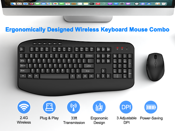 wireless keyboard and kouse combo