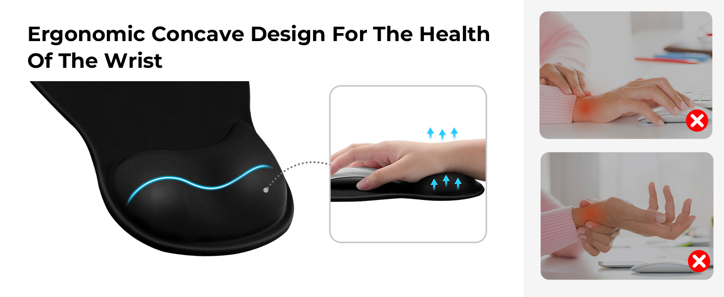 ergonomic mouse pad