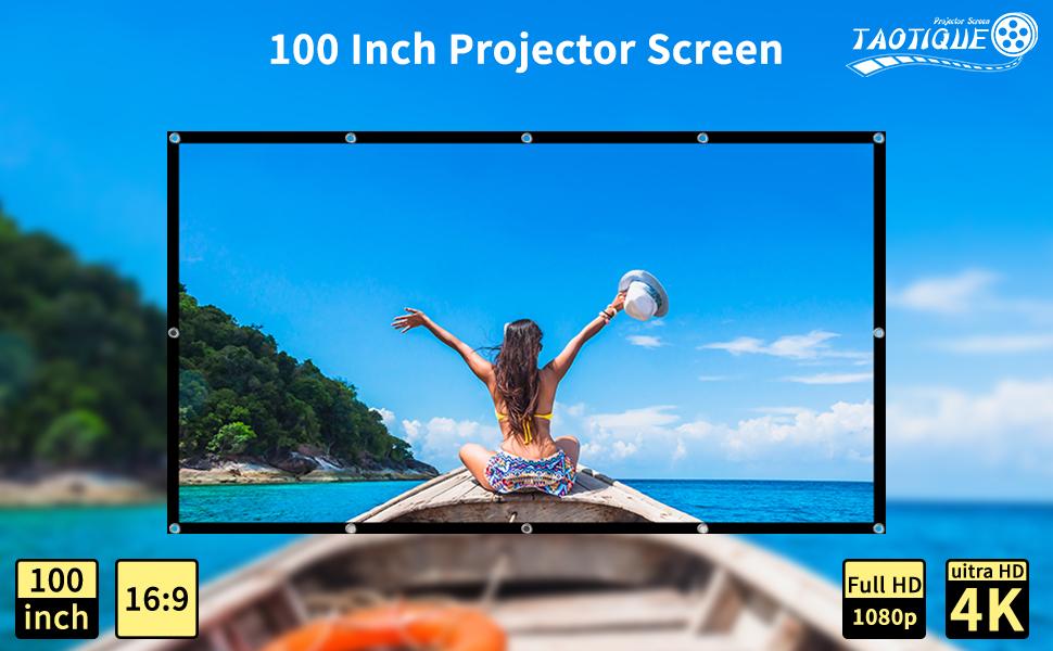 projector screen 100inch