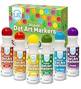 Ultimate Stationery Dot Markers | Bingo Daubers | Washable 6 Colors Dot Markers for Toddlers and ...
